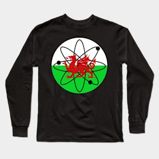 Welsh Flag Atomic Dragon Long Sleeve T-Shirt